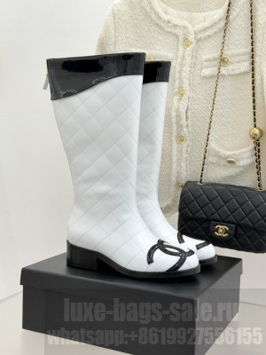 Chanel Quilted CC Lambskin High Boot 04