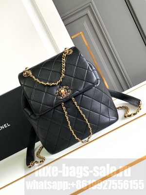 CHANEL 24P BACKPACK AS4058 black