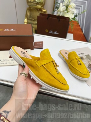 Loro Piana Babouche Charms Walk Loafers Suede Calfskin 2022 Collection 01