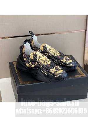 Versace x Fendi Flow running sneakers Black 2022 Collection