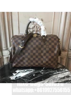 Louis Vuitton Speedy Bandouliere 30 Bag  Damier Ebène Canvas Spring/Summer 2018 Collection N41367, Ebene