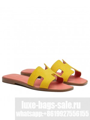 Hermes Women's Oran Sandal Yellow