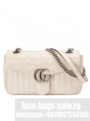 Gucci GG Marmont Small Shoulder Bag 443497 Cream
