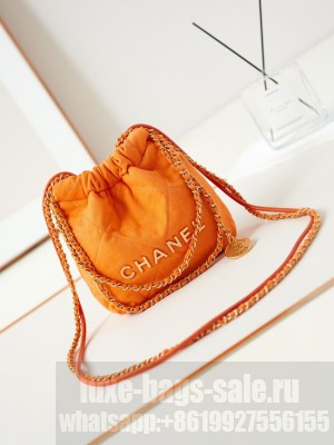 CHANEL 22 MINI HANDBAG Fabric AS3980 orange
