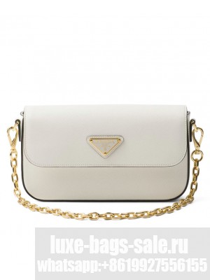 Prada Saffiano Leather Mini-bag 1BD356 Cream