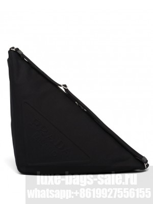 Prada Leather Prada Triangle Bag 2VY007 Black