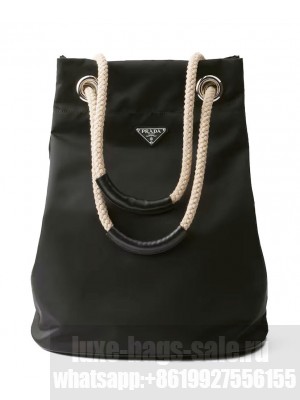 Prada Mariner Medium Re-Nylon tote Bag 2VG133 Black