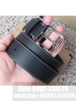 Burberry Width 3.5cm Leather Belt BUR03