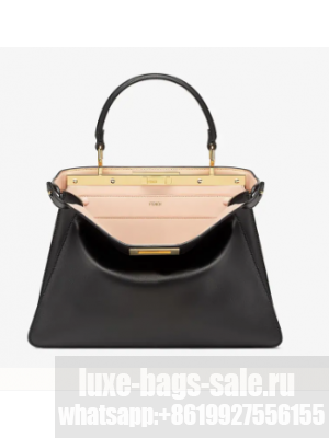 Fendi PEEKABOO ISEEU MEDIUM leather bag 70193 Black