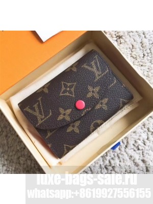 Louis Vuitton Monogram Canvas Envelop Rosalie Coin Purse M62361 Hot Pink