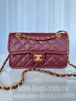 Chanel FLAP BAG AS5225 Burgundy