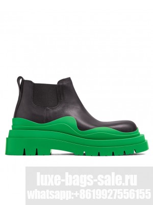 Bottega Veneta Women's Tire Ankle Chelsea Boot Green
