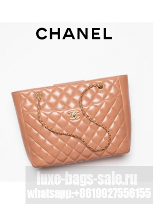Chanel SMALL SHOPPING BAG AS5192 Camel