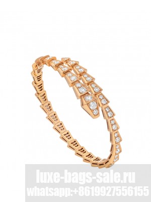 Bvlgari Women's Serpenti Viper Bracelet Red