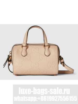 Gucci GG SUPER MINI TOP HANDLE BAG 790130 Light beige