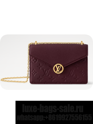 Louis Vuitton Wallet On Chain Rosy M25814 Grenat Red