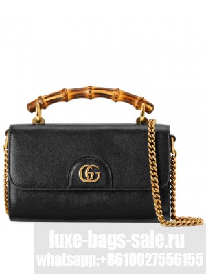 Gucci Diana Mini Shoulder Bag 675795 Black