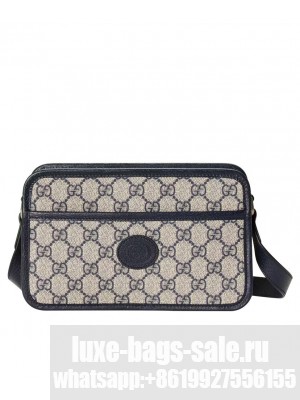 Gucci GG Shoulder Bag 658572 Dark Blue