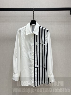 Dior Shirt with Stripes White/Black 2025
