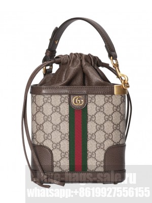 Gucci Ophidia GG Bucket Bag 752583 Dark Coffee