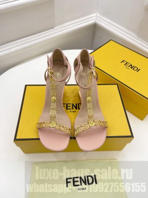 FENDI X VERSACE FIRST 85mm high-heeled sandals 2022 Collection , Pink