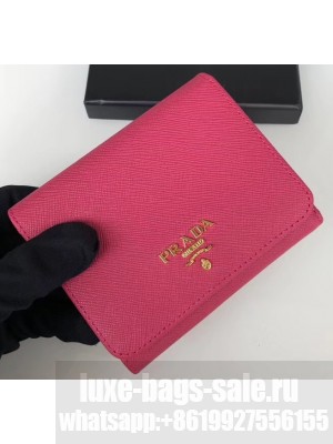 Prada Leather Trifold Compact Wallet 1M0176 07