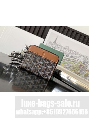 Goyard Matignon Mini Wallet Black & Tan