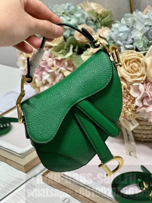 DIOR MICRO SADDLE BAG Antique Goatskin S5685CC green