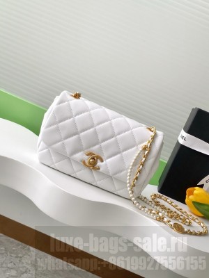 Chanel SMALL FLAP BAG AS5253 white