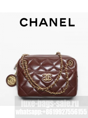 Chanel MINI CAMERA CASE AS5190 Dark Brown
