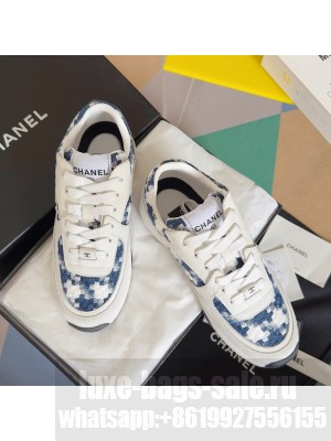 Chanel Tweed & Leather G38299 Sneakers 2024 05