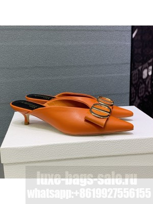 Dior Mule 4.5cm Lambskin Orange