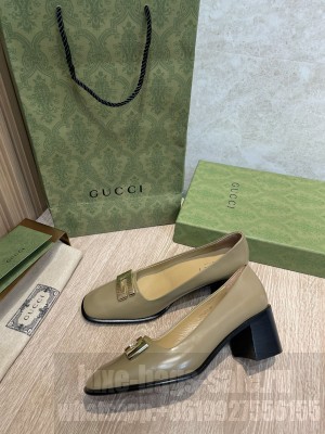 Gucci 55mm Vintage GG Olive Pumps 2022 Collection
