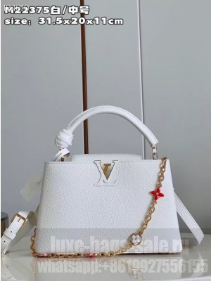Louis Vuitton Capucines MM M20784 white