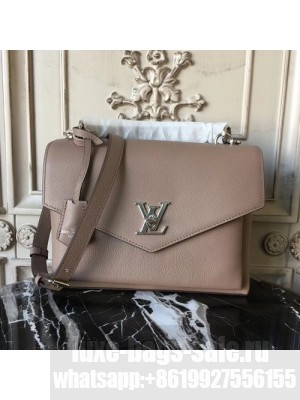 Louis Vuitton My Lockme 26cm Bag Calfskin Canvas Leather Fall/Winter 2017 Collection M54877,  Taupe Glace