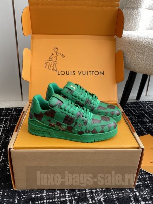 Louis Vuitton Unisex LV Trainer Sneaker Damier PopGreen