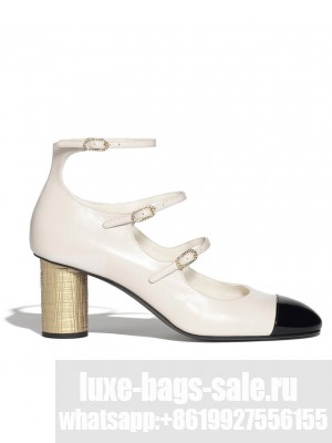 Chanel Women's Mary Janes G45951 White