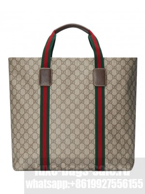 Gucci GG Tender Medium Tote Bag 763287 Dark Coffee