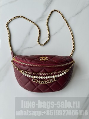 Chanel WAIST BAG AS4991 Burgundy