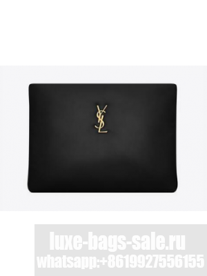 SAINT LAURENT CALYPSO LARGE POUCH IN LAMBSKIN 778943 black