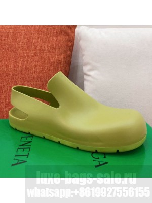 Bottega Veneta Rubber Puddle Slingback Flat Shoe Green  2021 Collection
