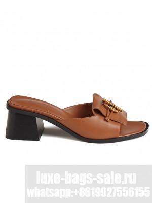 Hermes Women's Ilot 50 Sandal Coffee