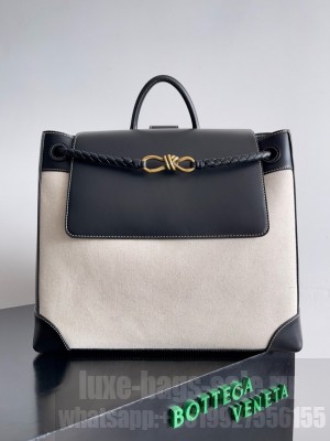 Bottega Veneta Large Andiamo Canvas 786195 black&Brass