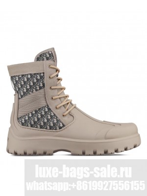 Christian Dior Unisex Garden Lace-Up Boot Khaki