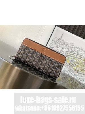 Goyard Matignon GM Wallet Black & Tan