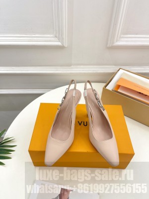 Louis Vuitton Women's Sparkle Slingback Pump Nude