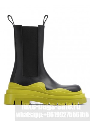 Bottega Veneta Unisex Tire Chelsea Boot Light Green