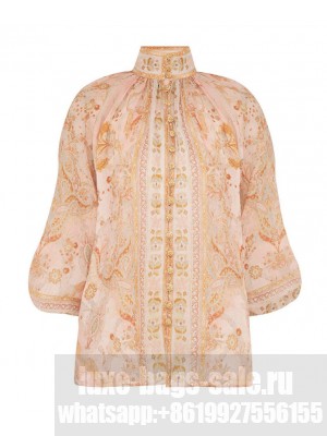 Zimmermann Women's Acacia Billow Blouse Peachblow