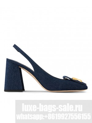 Louis Vuitton Women's Shake Slingback Pump 1ACLIW Dark Blue