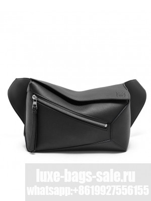 Loewe Small Puzzle Bumbag In Classic Calfskin Black